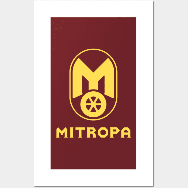 Moped Mitropa Logo (yellow) Wall Art by GetThatCar